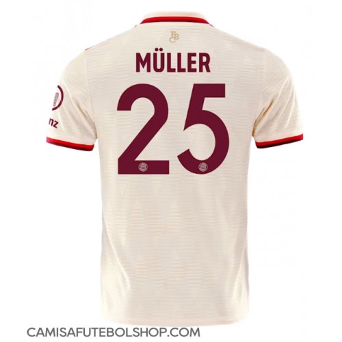 Camisa de time de futebol Bayern Munich Thomas Muller #25 Replicas 3º Equipamento 2024-25 Manga Curta